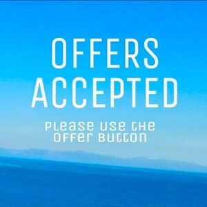 Offers welcomed Blue Graphic Print Poster
